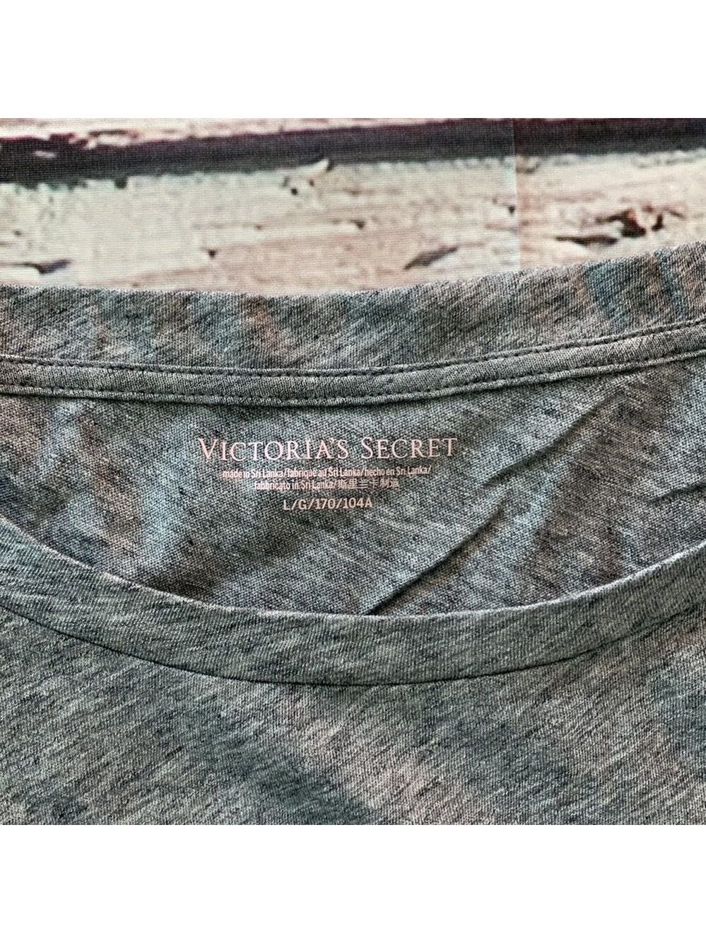 Victoria Secret Cotton Long Scoop-neck Light Weight Sleep-shirt - Picture 6 of 8